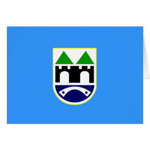 Sarajevo Flagga Hälsningskort