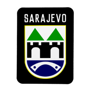 Sarajevo jackar av arm, Bosnien och Hercegovina Magnet