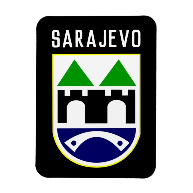 Sarajevo jackar av arm, Bosnien och Hercegovina Magnet (Vertikal)