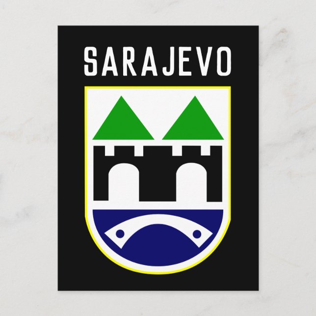 Sarajevo jackar av arm, Bosnien och Hercegovina Vykort (Framsida)