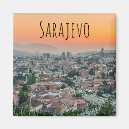 Sarajevo-landskap från toppmagnet magnet