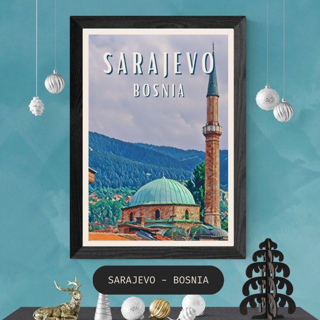 Sarajevo, nyhistorik de Bosnie-Herzégovine Poster (Sarajevo : Histoire, culture et charme intemporel)