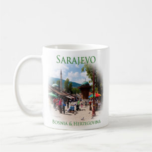 Sarajevo: Pigeon Square i Bazaar Kaffemugg