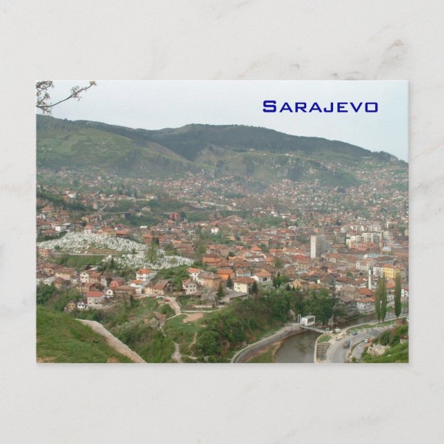 Sarajevo Vykort (Framsida)