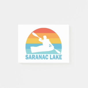 Saranac Lake New York kajak Post-it Block
