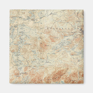 Saranac Sjö chain (Nedre, Mitten och övre Sjöar) Magnet