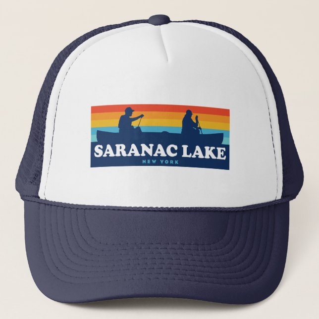 Saranac Sjö New York Canoe Keps (Framsida)