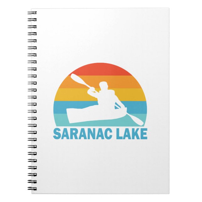 Saranac Sjö New York Kayak Anteckningsbok (Framsidan)