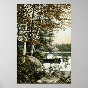 Saranac Sjö, New York Poster