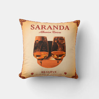 Saranda, Albania Throw Pillow Kudde
