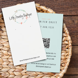 Sårandning av Wildblomma Smyckeskårskort för Visni Visitkort