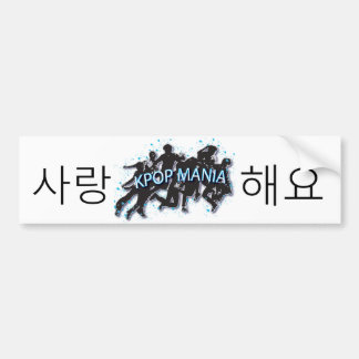 SARANG HAE YO KPOP MANIA Bumper Sticker Bildekal