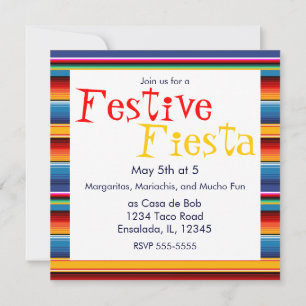 Sarape Cinco de Mayo-inbjudan Inbjudningar