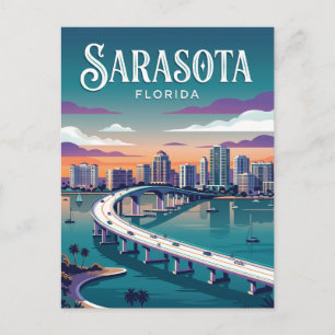 Sarasota Bayfront Park USA Vykort