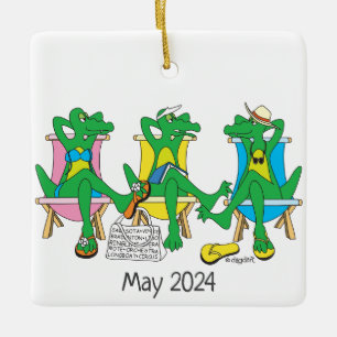 Sarasota Beach Keramisk Ornament