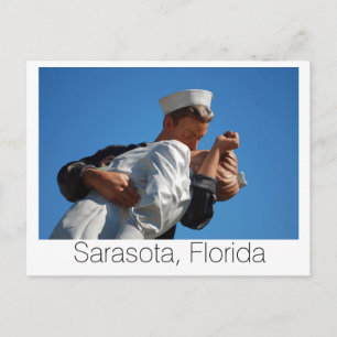 Sarasota, FL Kissing Sailor Vykort