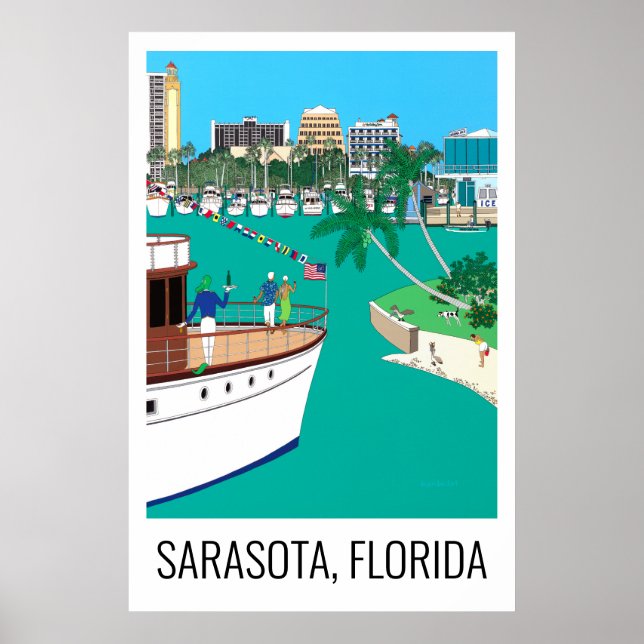 Sarasota Florida 24x36 POSTER (Framsidan)