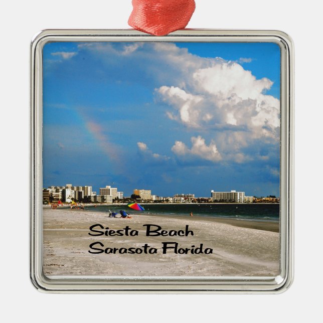 Sarasota Florida Julgransprydnad Metall (Framsidan)