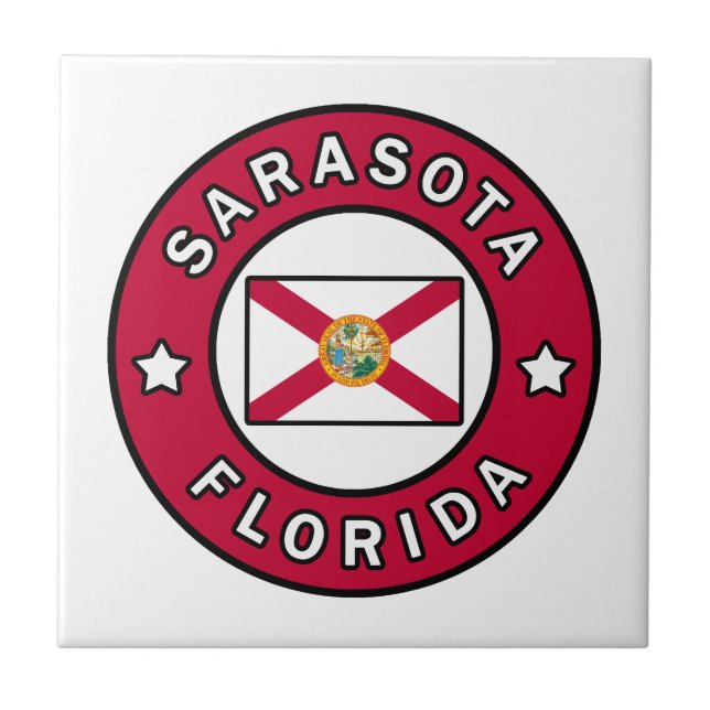 Sarasota Florida Kakelplatta (Framsidan)