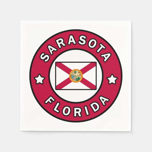 Sarasota Florida Pappersservett (Framsidan)