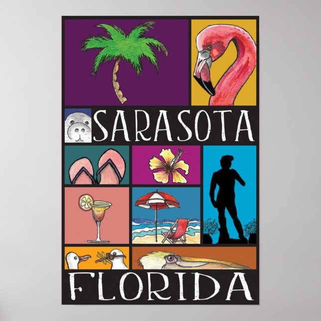 Sarasota Florida Poster (Framsidan)