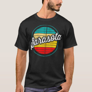 Sarasota Florida Retro Sunset Vintage Distress B T Shirt