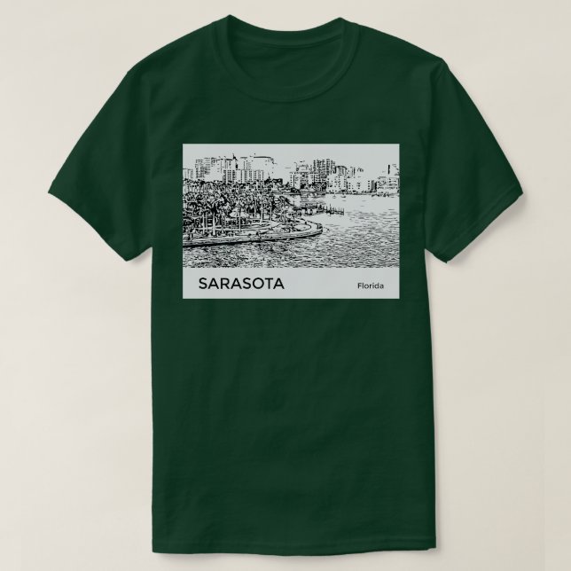 Sarasota Florida TShirt T Shirt (Design framsida)
