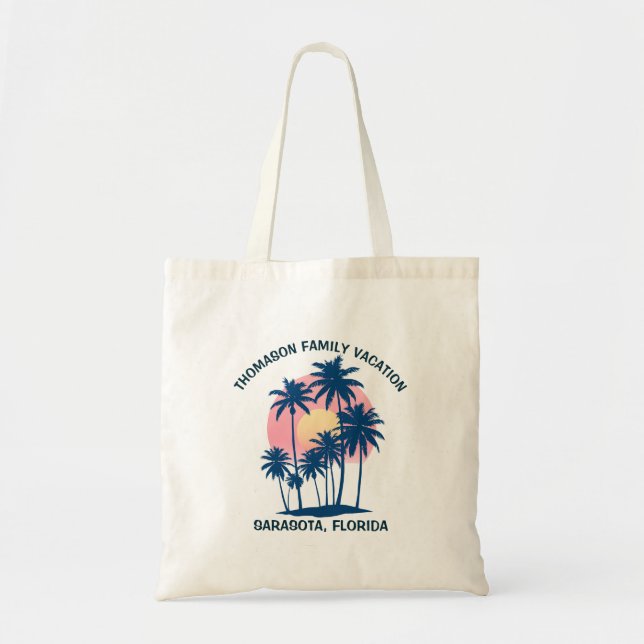 Sarasota Florida Vacation Tote Bag Tygkasse (Framsidan)