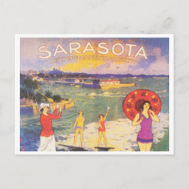 Sarasota Florida vintage 1920-talet Vykort