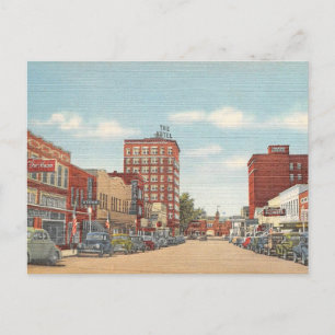Sarasota, Florida-vintagen i centrala staden Vykort