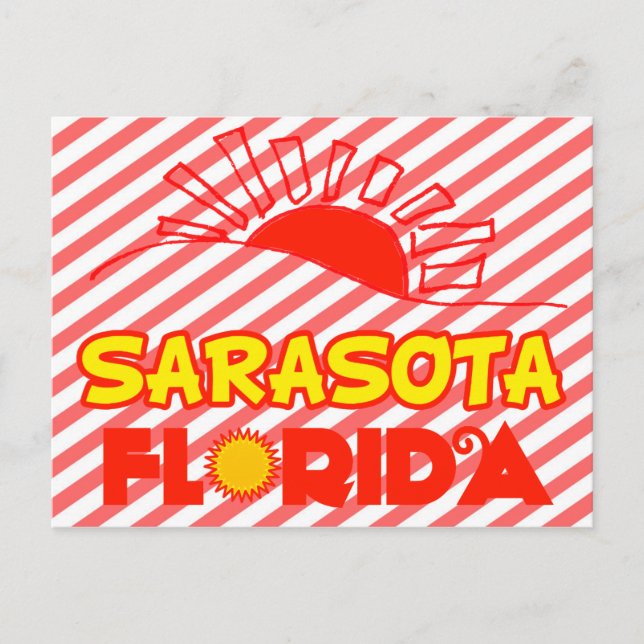 Sarasota Florida Vykort (Framsida)