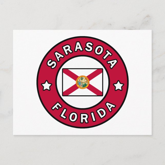 Sarasota Florida Vykort (Framsida)