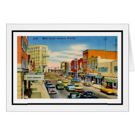 Sarasota Main Street Hälsningskort