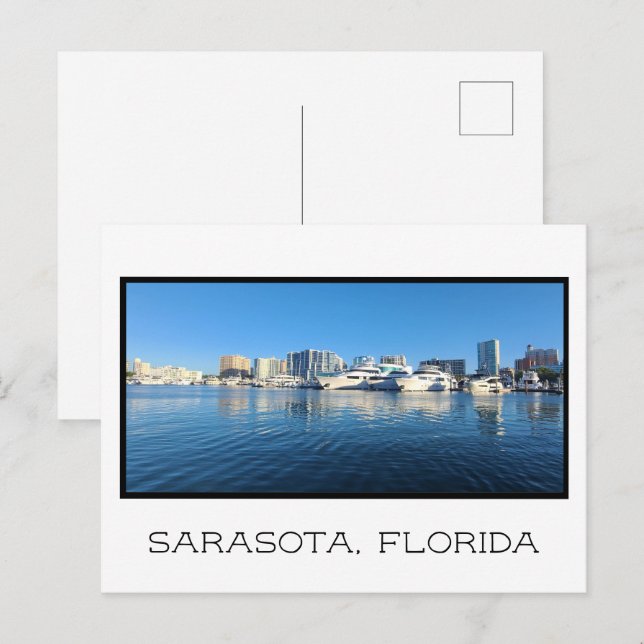 Sarasota Marina Jacks vykort (Fram/baksida)