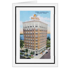 Sarasota Orange Blommar Hotel Hälsningskort