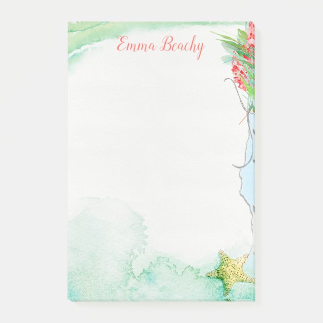 Sarasota Shore Bouquet Post-it Block (Framsida)
