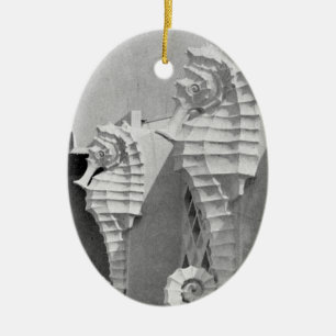 Sarasotas SeaHorses Julgransprydnad Keramik