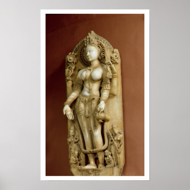 Sarasvati, the Goddess of Learning, Pallu, Rajasth Poster (Framsidan)