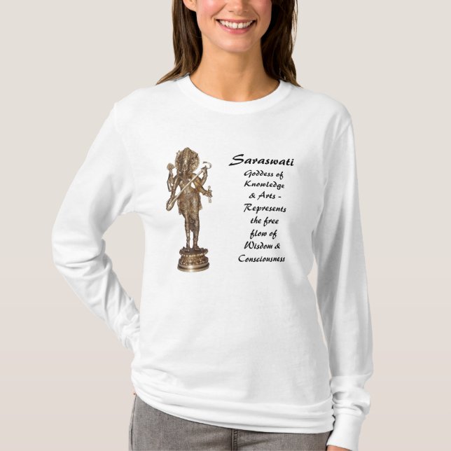 Saraswati 1 långärmad T-Shirt (Framsida)