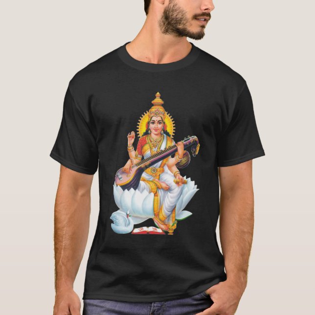 SARASWATI DEVI vänner T Shirt (Framsida)
