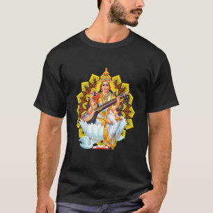 Saraswati Helig Geometri Tredje Ögat Isha Hindu Li T Shirt