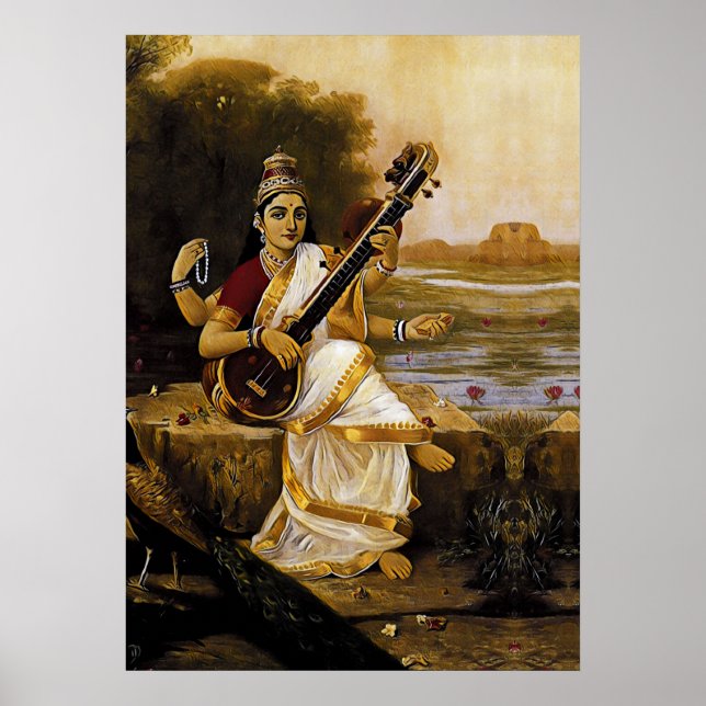 SARASWATI - Kulturens och flodernas mångfald Poster (Framsidan)