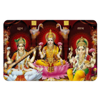 Saraswati, Lakshmi och Ganesha Flexi Magnet