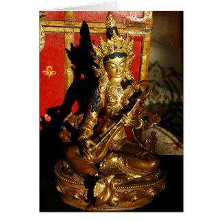 Saraswati, musik & poesi hälsningskort