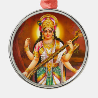 Saraswati prydnad - version 2 julgransprydnad metall