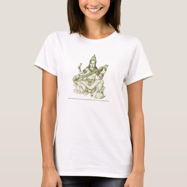 Saraswati skjorta tee shirt (Framsida)