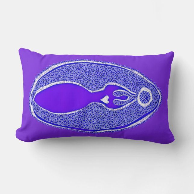 Saraswatis gudinna Yoni Lumbarkudde (Framsida)