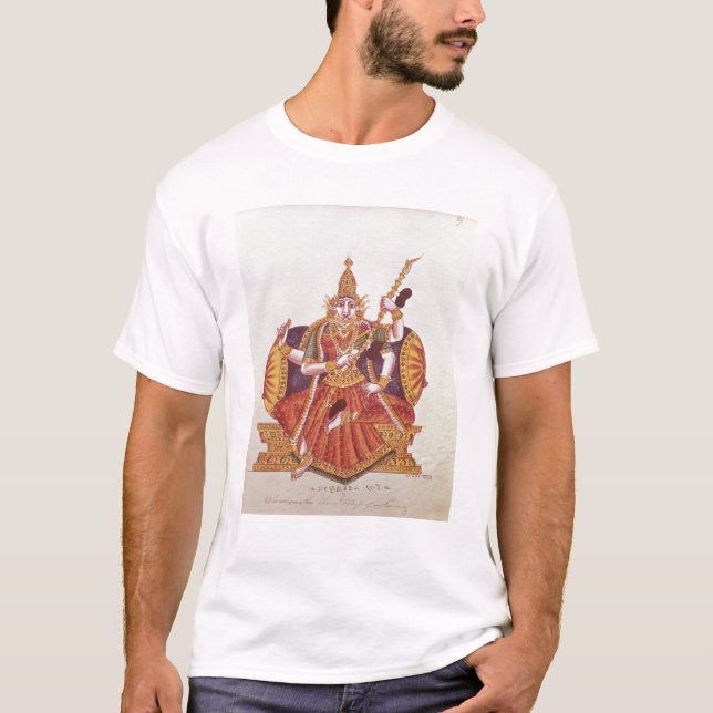 Saratheswathee hinduisk gudinna av att lära tee shirt (Framsida)