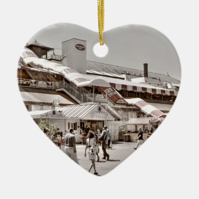 Saratoga 1864 julgransprydnad keramik (Framsidan)