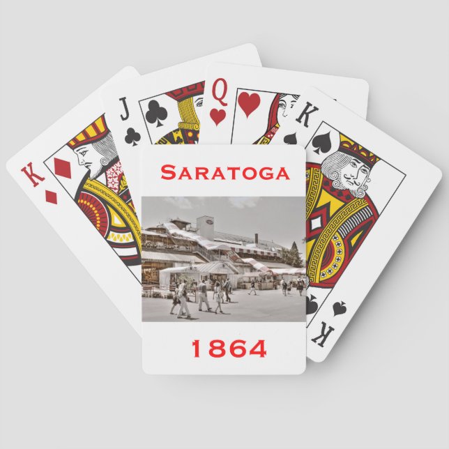 Saratoga 1864 kortlek (Baksidan)